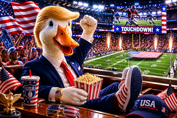 The Patriotic President big impact artwork